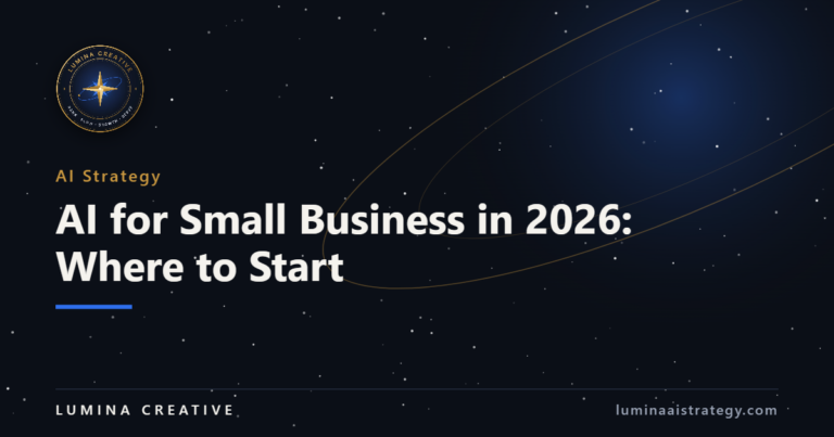 AI for Small Business in 2026: Where to Start — Lumina Creative featured image