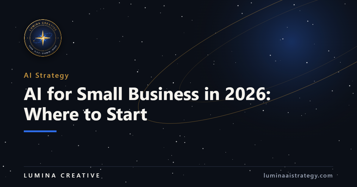 AI for Small Business in 2026: Where to Start — Lumina Creative featured image