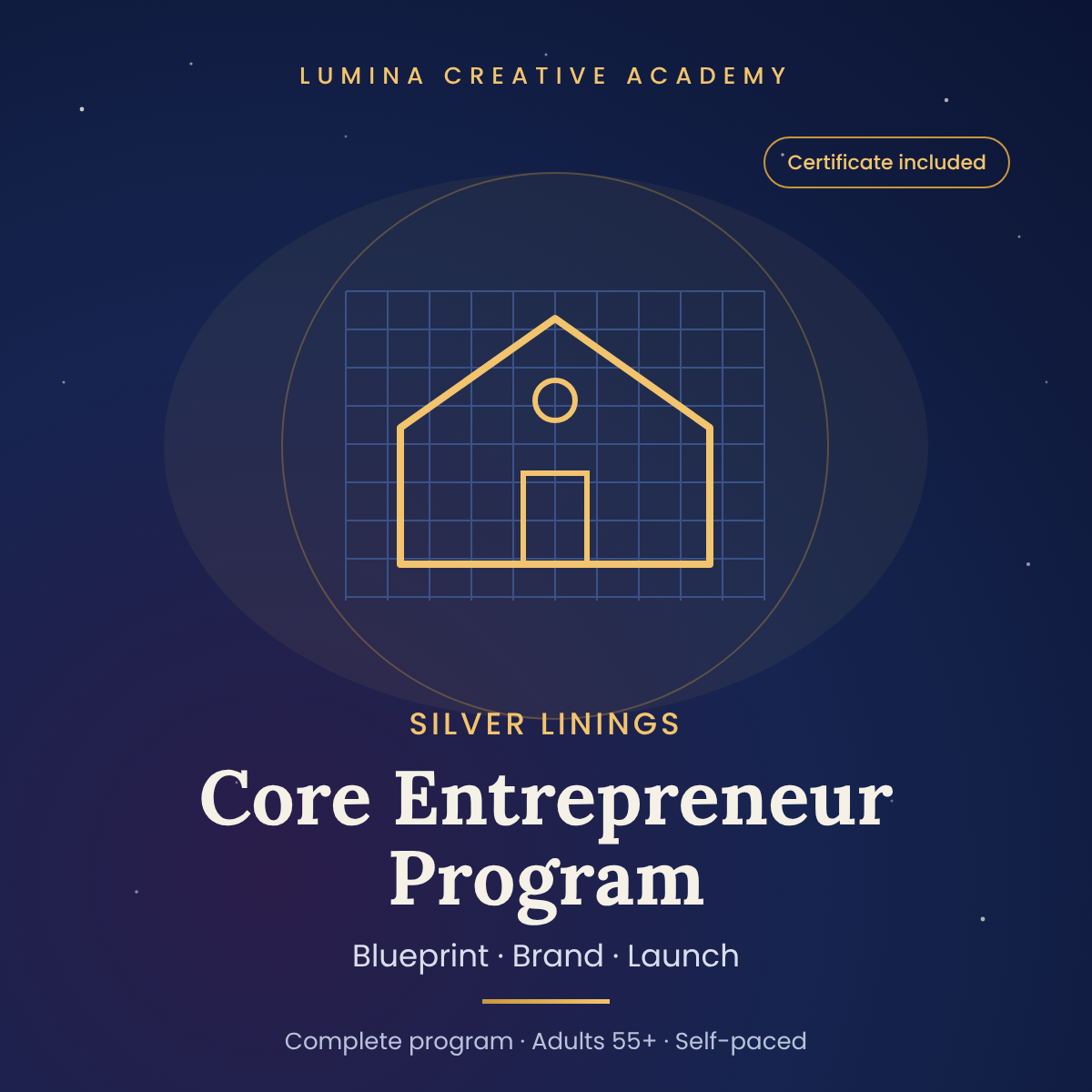 Silver Linings Core Entrepreneur Program, an entrepreneurship course for adults 55+